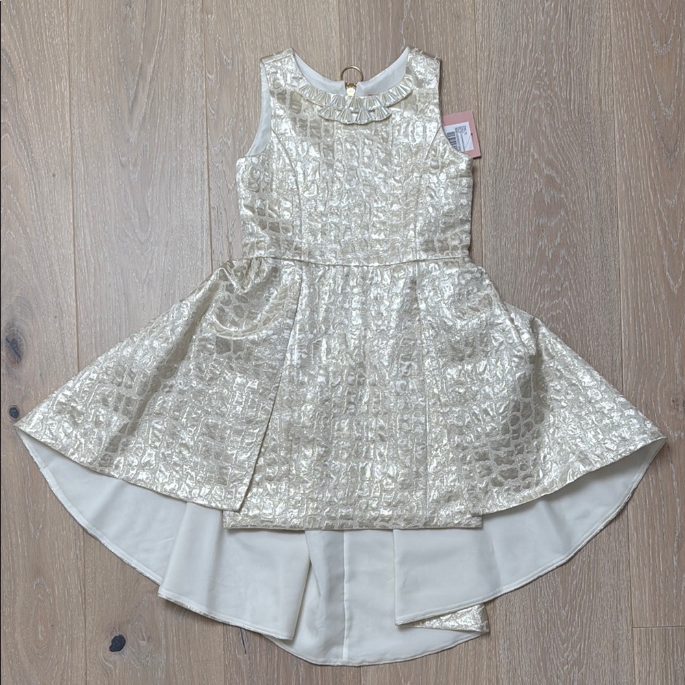 🆕 Zoe Ltd Shimmering Gold Brocade Dress